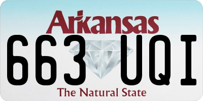 AR license plate 663UQI