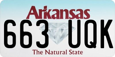 AR license plate 663UQK