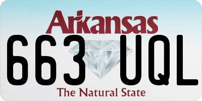 AR license plate 663UQL