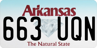 AR license plate 663UQN