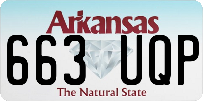 AR license plate 663UQP