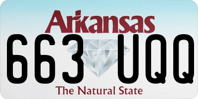 AR license plate 663UQQ
