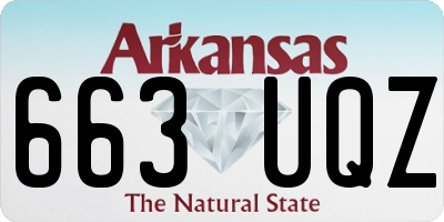 AR license plate 663UQZ