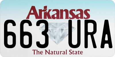 AR license plate 663URA