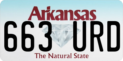 AR license plate 663URD