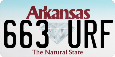 AR license plate 663URF