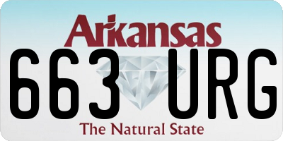 AR license plate 663URG
