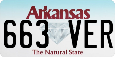 AR license plate 663VER