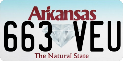 AR license plate 663VEU