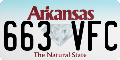 AR license plate 663VFC