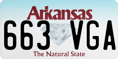 AR license plate 663VGA