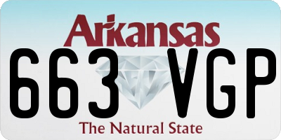 AR license plate 663VGP