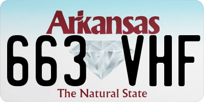 AR license plate 663VHF