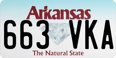 AR license plate 663VKA