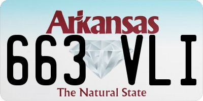 AR license plate 663VLI