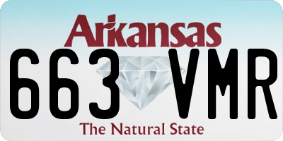 AR license plate 663VMR