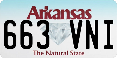 AR license plate 663VNI