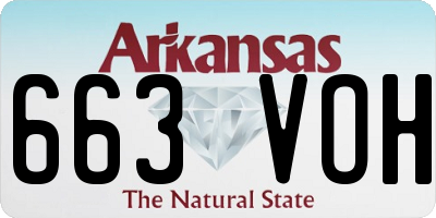 AR license plate 663VOH