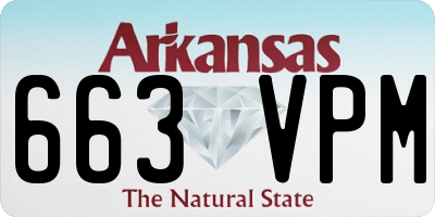 AR license plate 663VPM