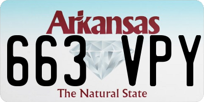 AR license plate 663VPY