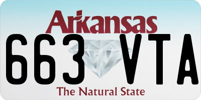 AR license plate 663VTA