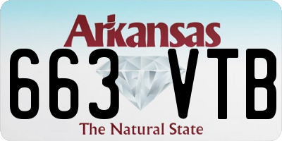 AR license plate 663VTB