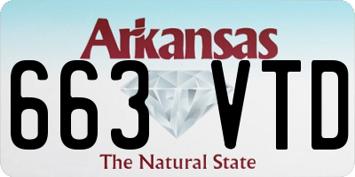 AR license plate 663VTD