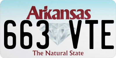 AR license plate 663VTE