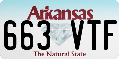 AR license plate 663VTF