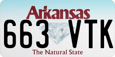 AR license plate 663VTK