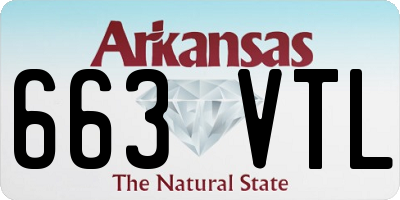 AR license plate 663VTL