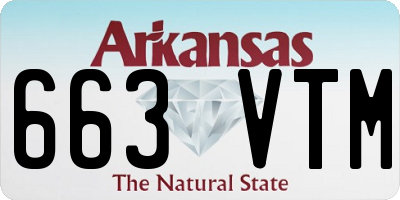AR license plate 663VTM