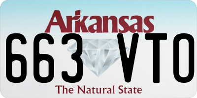 AR license plate 663VTO
