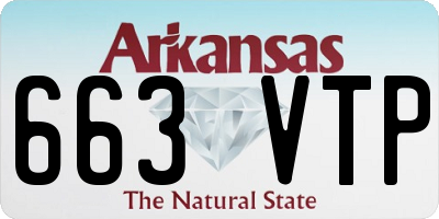 AR license plate 663VTP