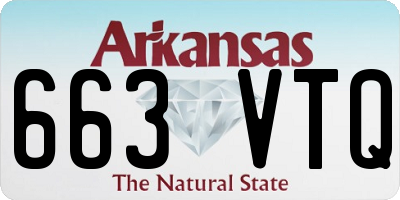 AR license plate 663VTQ