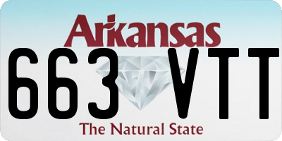 AR license plate 663VTT