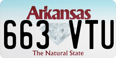 AR license plate 663VTU