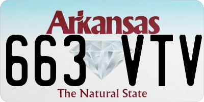 AR license plate 663VTV