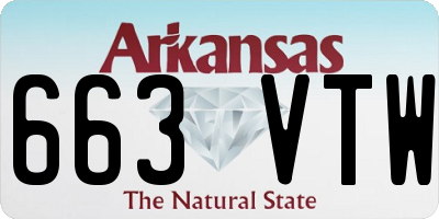 AR license plate 663VTW