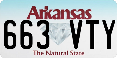 AR license plate 663VTY