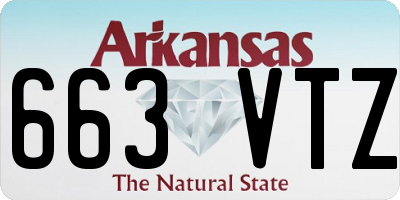AR license plate 663VTZ