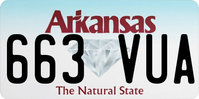 AR license plate 663VUA