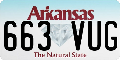 AR license plate 663VUG