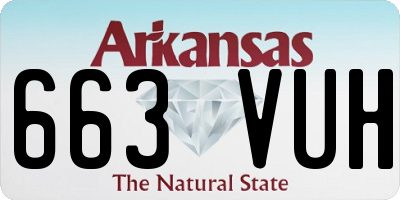AR license plate 663VUH