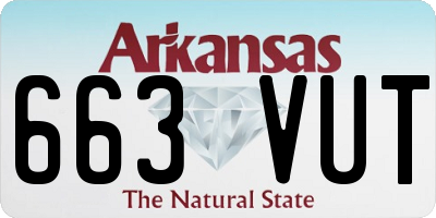 AR license plate 663VUT