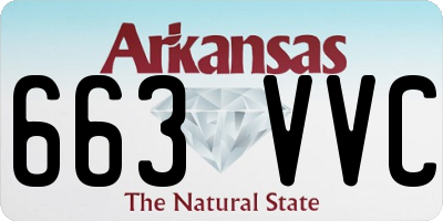 AR license plate 663VVC