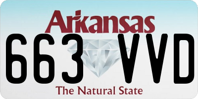 AR license plate 663VVD