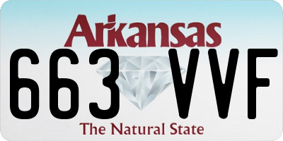 AR license plate 663VVF