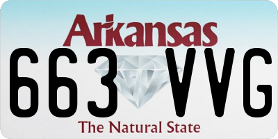 AR license plate 663VVG