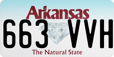 AR license plate 663VVH